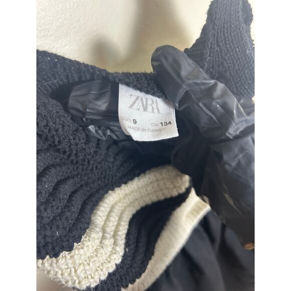 Zara Girls Crochet Combination Dress Size 8 100% Cotton - Picture 7 of 8